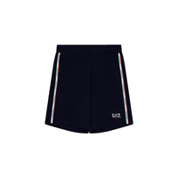 EA7 Emporio Armani Blue Cotton Knee Length