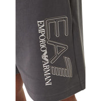 EA7 Emporio Armani Gray Cotton Bermuda Shorts
