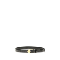 Khaite Black Calf Leather Bos Taurus Regular Belt