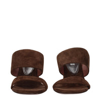 Paris Texas Brown Leather Platform Sandals