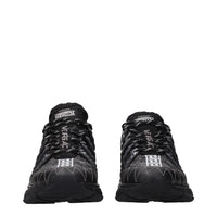 Versace Black Fabric Athletic Sneakers