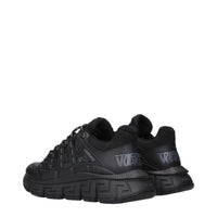 Versace Black Fabric Athletic Sneakers