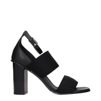 Max Mara Black Fabric Platform Sandals
