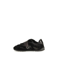 PINKO Black Suede Leather Athletic Sneakers