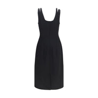 Versace Black Wool Oves Aries Casual Dress