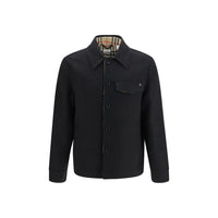 Burberry Black Wool Oves Aries Full-Length Jacket