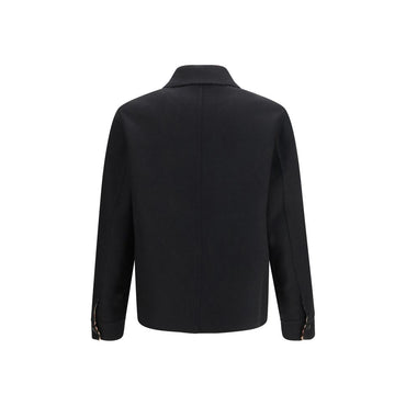 Burberry Black Wool Oves Aries Full-Length Jacket