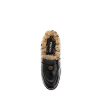 PINKO Black Calf Leather Bos Taurus Mules