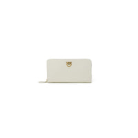 PINKO Cream Leather Wallet