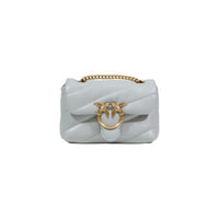 PINKO Gray Leather Handbag