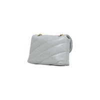 PINKO Gray Leather Handbag
