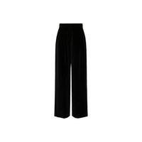 Max Mara Black Cotton Casual Pants