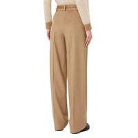 Max Mara Brown Virgin Wool Casual Pants