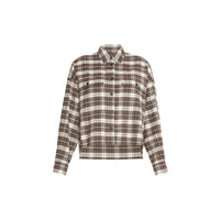 Max Mara Brown Cotton Pattern Shirt