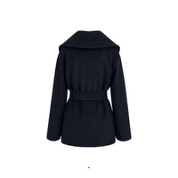 Max Mara Blue Virgin Wool Coat