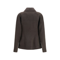Max Mara Brown Wool Oves Aries Full-Length Jacket