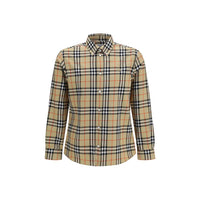 Burberry Beige Cotton Pattern Shirt
