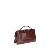Jacquemus Bordeaux Calf Leather Bos Taurus Shoulder Bag