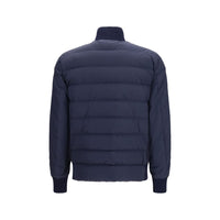 Moncler Blue Wool Oves Aries Shell Jacket