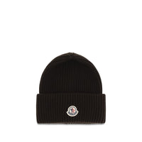 Moncler Brown Wool Oves Aries Beanie
