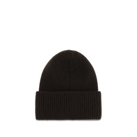Moncler Brown Wool Oves Aries Beanie
