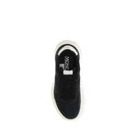 Moncler Black Polyamide Athletic Sneakers