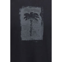 Palm Angels Black Cotton T-Shirt