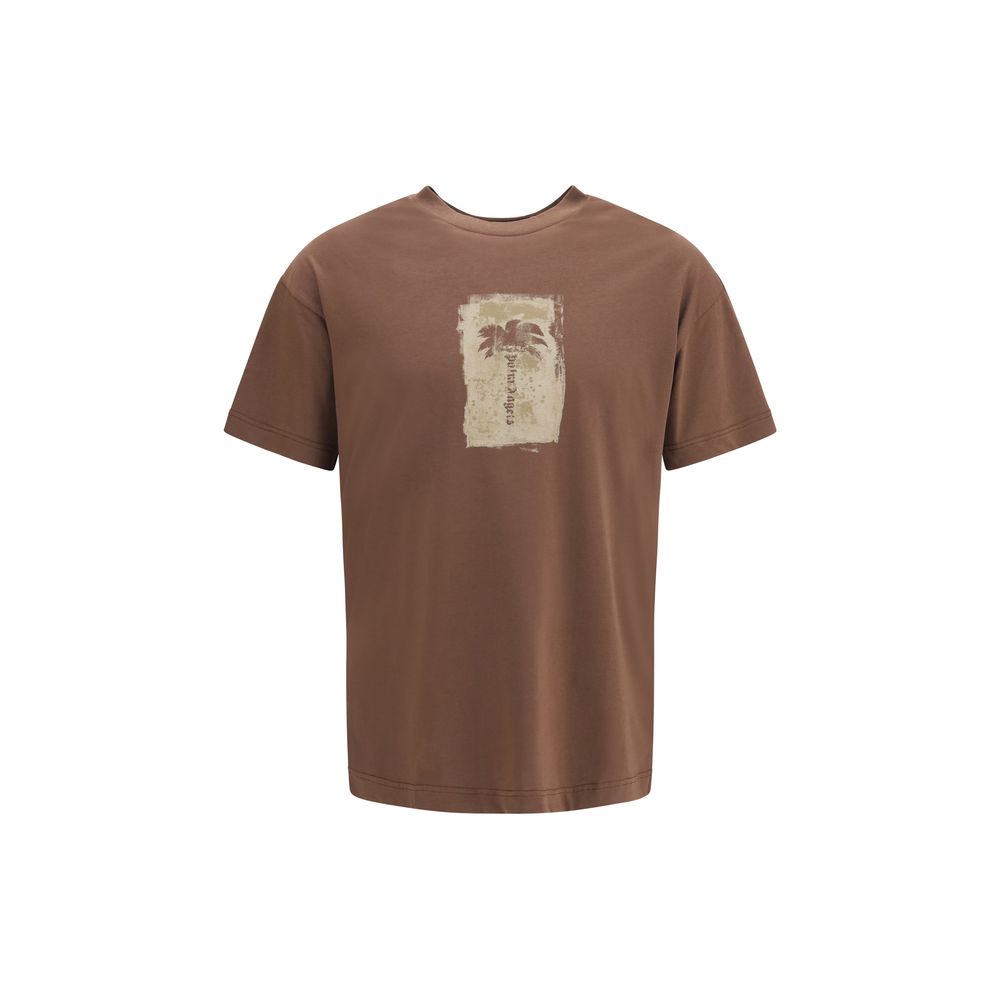 Palm Angels Brown Cotton T-Shirt
