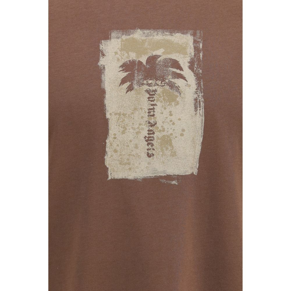 Palm Angels Brown Cotton T-Shirt