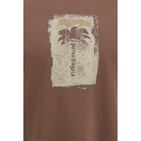 Palm Angels Brown Cotton T-Shirt