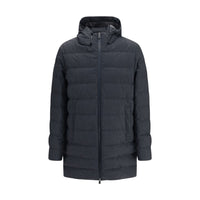 Herno Gray Polyester Full-Length Jacket