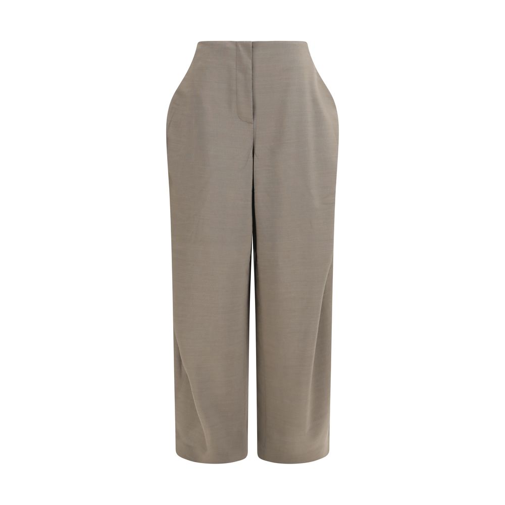 Jacquemus Gray Wool Oves Aries Flared Pants