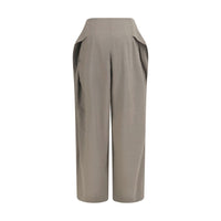 Jacquemus Gray Wool Oves Aries Flared Pants