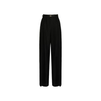 Max Mara Black Elastane Casual Pants