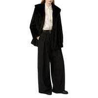 Max Mara Black Elastane Casual Pants