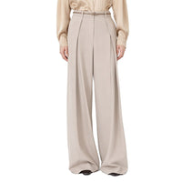 Max Mara Beige Elastane Casual Pants