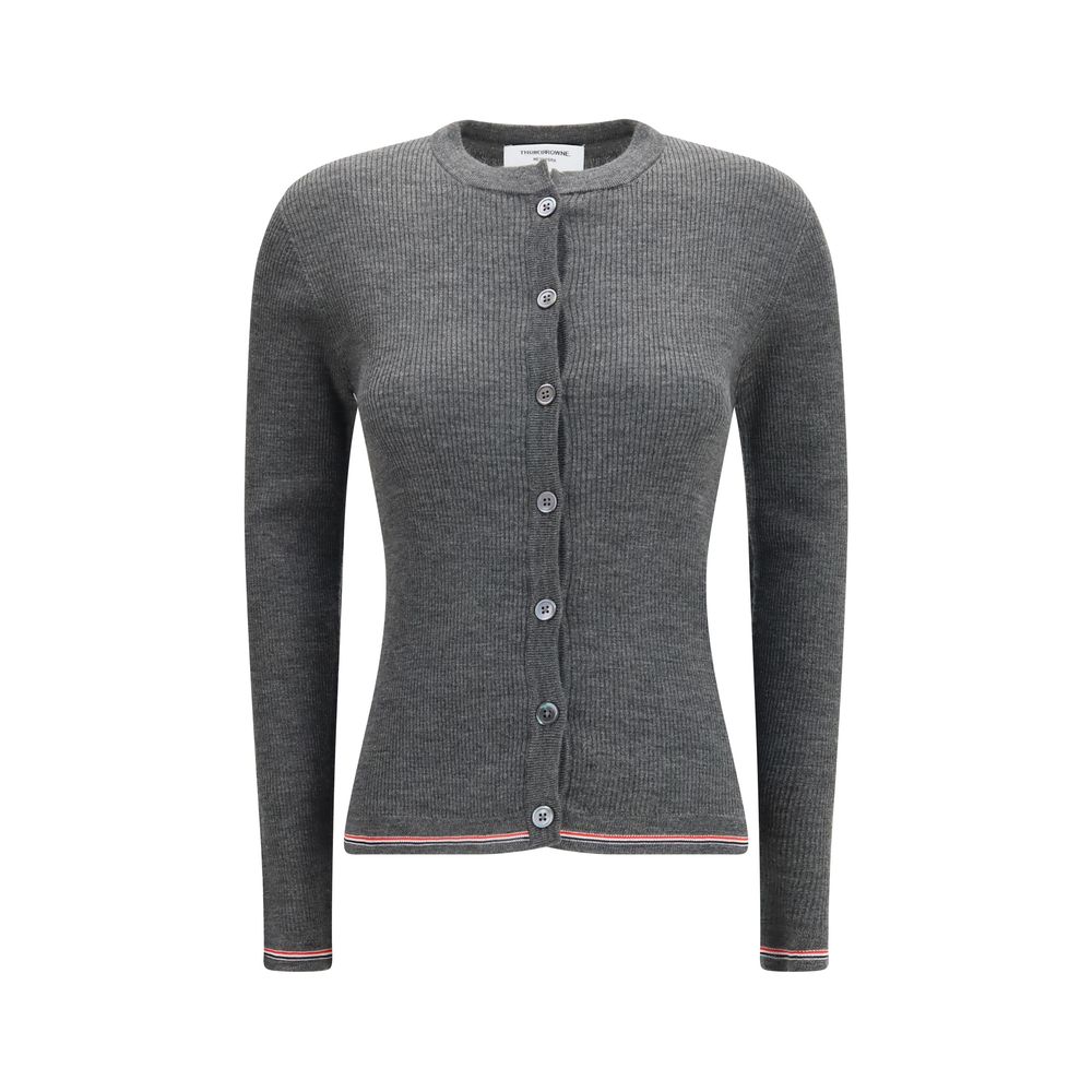 Thom Browne Gray Wool Oves Aries Cardigan