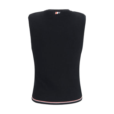 Thom Browne Black Wool Oves Aries Sleeveles T-Shirt