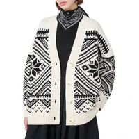 Max Mara White Virgin Wool Cardigan
