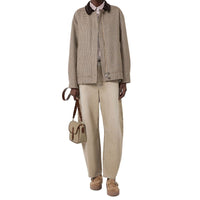 Max Mara Beige Cotton Relaxed Fit Jeans