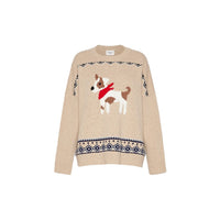 Max Mara Beige Virgin Wool Sweatshirt