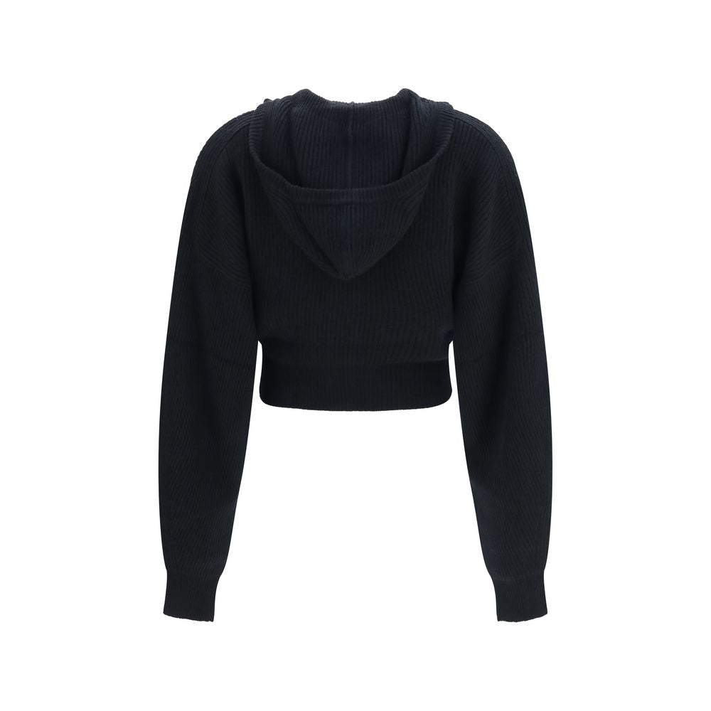 Max Mara Black Wool Oves Aries Cardigan