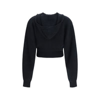 Max Mara Black Wool Oves Aries Cardigan