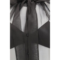 Ermanno Scervino Black Silk Blouse