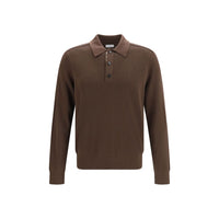 Burberry Brown Wool Oves Aries Dress Shirt