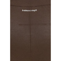 Balenciaga Brown Viscose Leggings