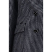Balenciaga Gray Wool Oves Aries Blazer