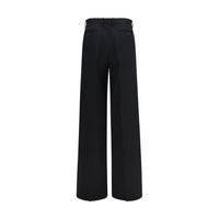 Fendi Black Cotton Casual Pants