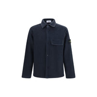 Stone Island Blue Polyamide Shirt