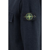 Stone Island Blue Polyamide Shirt